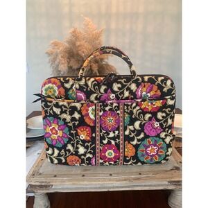 Vera Bradley "Suzani" Laptop Bag Quilted Briefcase Portfolio Hard Computer Case